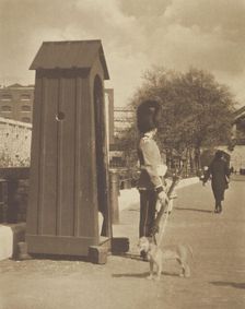 A tower sentry. From the album: Photograph album - London, 1920s. Creator: Harry Moult