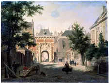 A Town in Holland 19th century. Artist: Bartholomeus Johannes van Hove