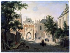 A Town in Holland 19th century. Artist: Bartholomeus Johannes van Hove