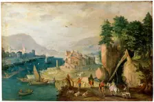 A Town in the Mountains 17th century. Artist: Anton Mirou