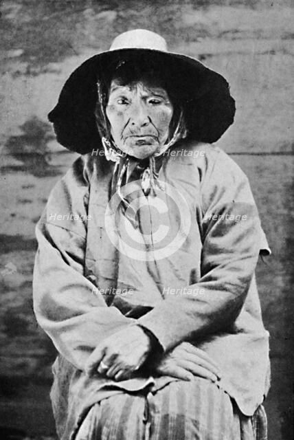 A Tlingit woman of Alaska, 1912. Artist: Unknown.