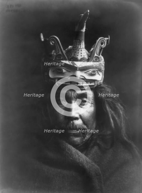 A Tluwulahu mask-Tsawatenok, c1914. Creator: Edward Sheriff Curtis.