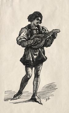 A Troubadour. Creator: Hubert von Herkomer (British, 1849-1914)