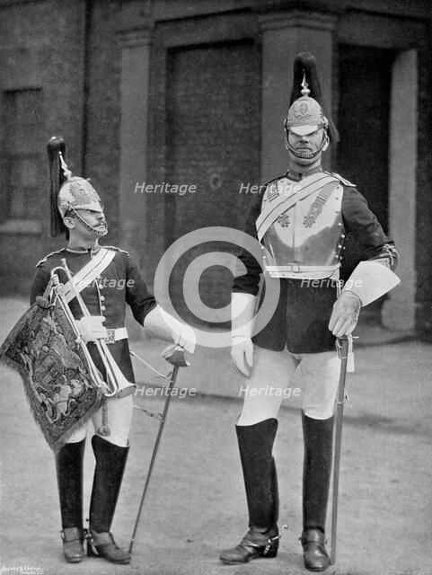 A trooper and trumpeter of the Royal Horse Guards, 1896.Artist: Gregory & Co