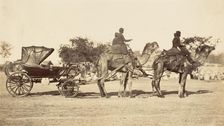 A Travelling Camel Carriage from Lahore to Peshawar, Governor General's Camp, 1858-61. Creator: Unknown