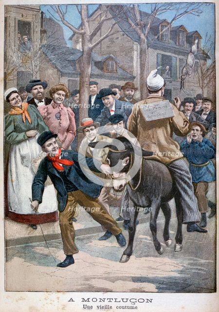 A traditional custom, Montluçon, France, 1900. Artist: Unknown