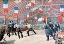 A Tragic Duel: The Death of Monsieur Harry Alis 1895. Artist: Oswaldo Tofani