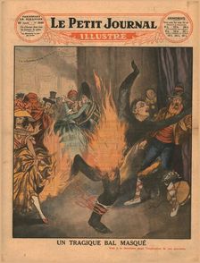 A tragic masked ball, 1930. Creator: Unknown