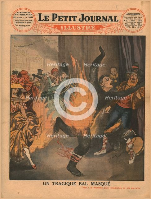 A tragic masked ball, 1930. Creator: Unknown.