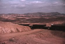 A train bringing copper ore out of the mine, Ducktown, Tenn. , 1939. Creator: Marion Post Wolcott