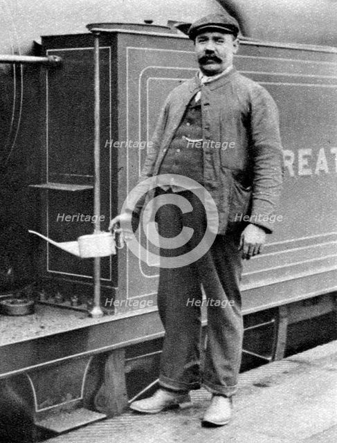 A train driver, London, 1926-1927. Artist: Unknown