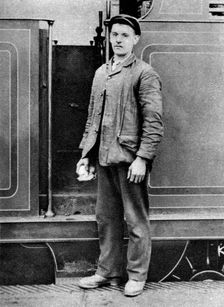 A train fireman, London, 1926-1927