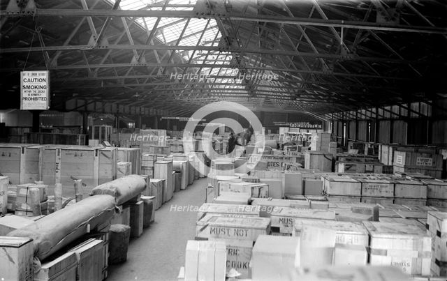 A transit shed at King George V Dock, London, c1945-c1965. Artist: SW Rawlings