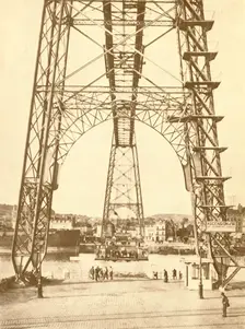 A Transporter Bridge at Rouen c1930. Creator: Unknown