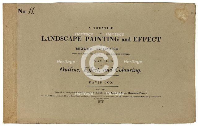 A Treatise on Landscape Painting and Effect in Water Colours: From the First Rudiments..., No. 11, 1 Creator: David Cox the elder.