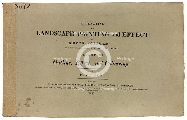 A Treatise on Landscape Painting and Effect in Water Colours: From the First Rudiments..., No. 12, 1 Creator: David Cox the elder.