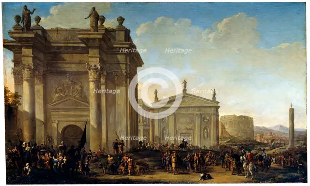 'A Triumphal Procession', 17th or early 18th century. Artist: Willem van de Velde the Younger