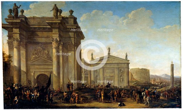 'A Triumphal Procession', 17th or early 18th century. Artist: Willem van de Velde the Younger