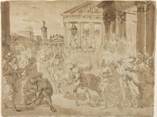 A Triumphal Procession in Ancient Rome, c. 1780. Creator: Gaetano Gandolfi