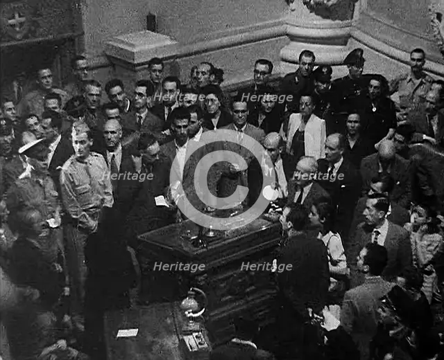 A Trial of Leading Fascists, 1944. Creator: British Pathe Ltd.