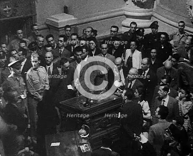 A Trial of Leading Fascists, 1944. Creator: British Pathe Ltd.