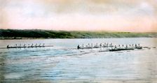 A Trial Spin of the Cornell Crews on Cayuga Lake, 1906