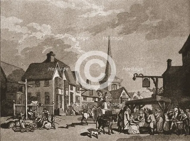 ''A Trip to Brighton a Hundred Years Ago; Cuckfield on a Fair Day, c1788', 1888. Creator: Unknown.