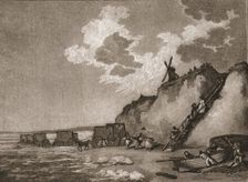 'A Trip to Brighton a Hundred Years Ago; Brighthelmstone--The Bathing Place with Smoaker's Machines Creator: Unknown