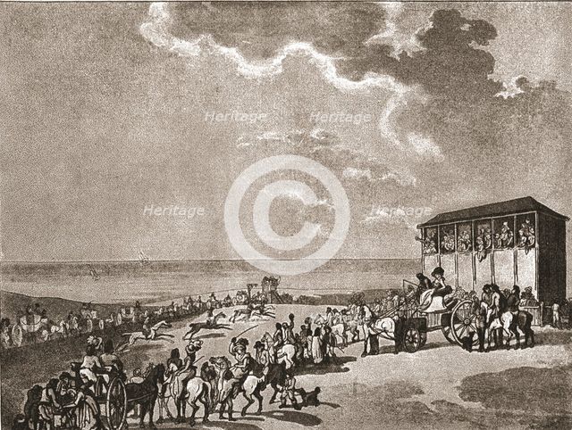 ''A Trip to Brighton a Hundred Years Ago; Brighton Races, c1788', 1888. Creator: Unknown.