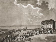 'A Trip to Brighton a Hundred Years Ago; Brighton Races, c1788 1888. Creator: Unknown