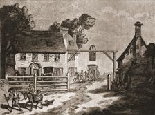 'A Trip to Brighton a Hundred Years Ago; "The Cock" at Sutton, c1788 1888. Creator: Unknown