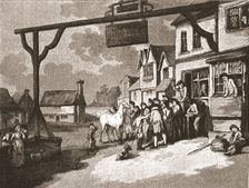 'A Trip to Brighton a Hundred Years Ago;"The George" at Crawley, c1788 1888. Creator: Unknown