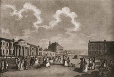 'A Trip to Brighton a Hundred Years Ago; The Steine, with the Marine Pavilion built for the Prince Creator: Unknown