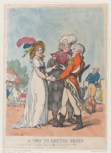 A Trip to Gretna Green, 1803., 1803. Creator: Thomas Rowlandson