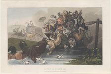 A Trip to Scarbro from "Poetical Sketches of Scarborough", 1813., 1813. Creators: Thomas Rowlandson, Joseph Constantine Stadler, J. Bluck