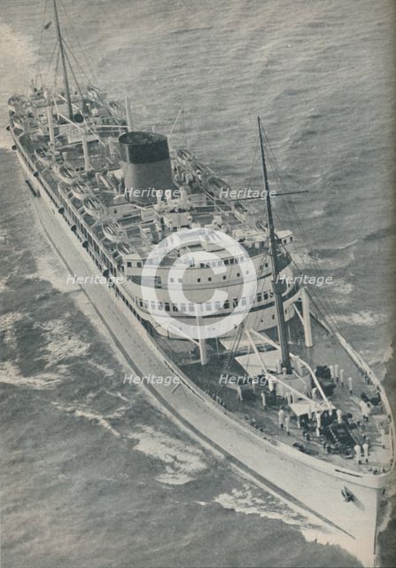 'A Twin-Screw motorship, the Stirling Castle built by Harland and Wolff', 1937. Artist: Unknown.