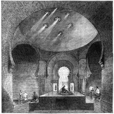 A Turkish bath in Jermyn Street, London, 1891.Artist: Swain