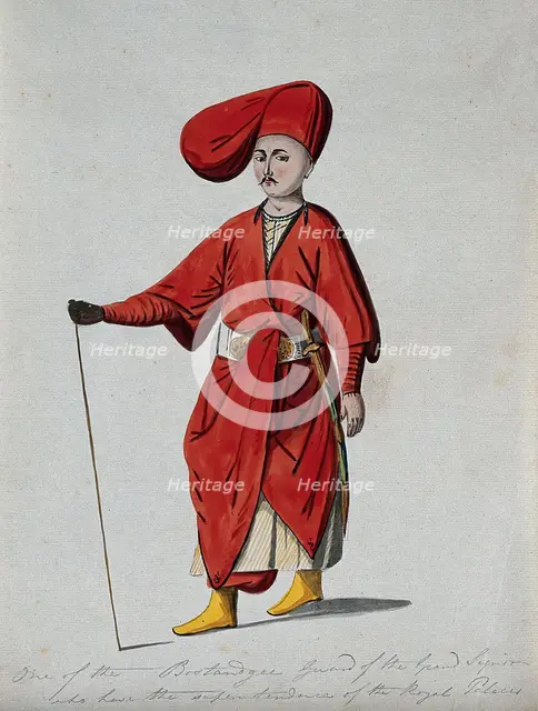 A Turkish guardsman. Creator: Unknown.