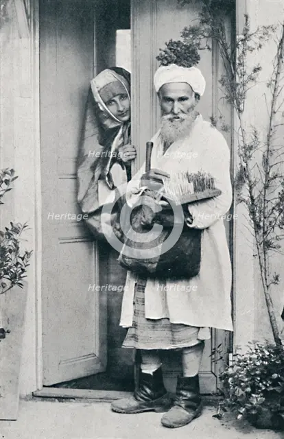 A Turkish pedlar, 1912. Artist: Sebah.