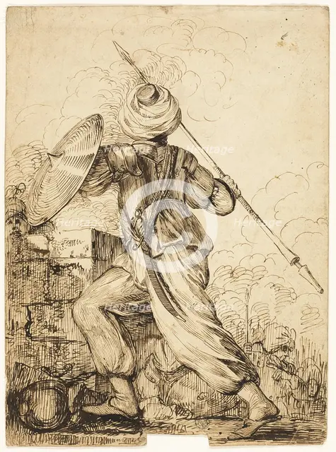 A Turkish Soldier, n.d. Creator: James Durno.