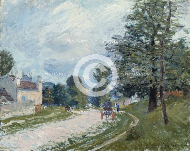 A Turn in the Road, 1873. Creator: Alfred Sisley.