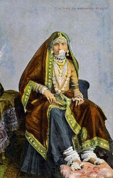 A type of Marwaree beauty India, early 20th century