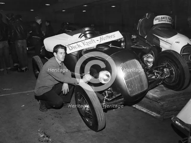A typical 'bucket' type American street rod, (c1950s?). Artist: Unknown