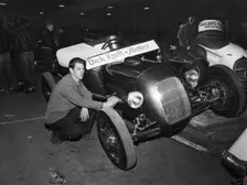 A typical bucket type American street rod, (c1950s?)