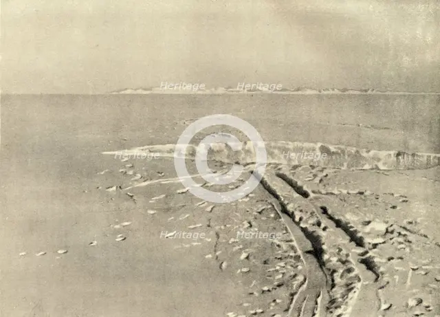 'A Typical Crevasse on Level Surface', c1908, (1909).  Artist: Unknown.