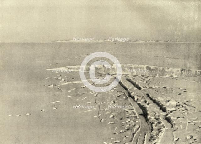 'A Typical Crevasse on Level Surface', c1908, (1909).  Artist: Unknown.