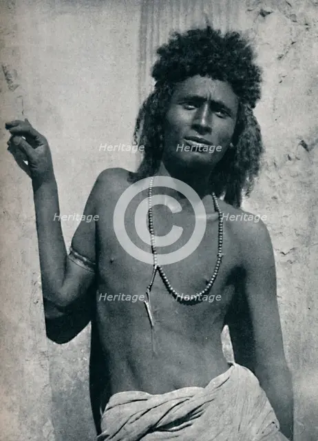 A typical Ethopian from the Nile Valley, near its junction with the Atbara, 1912. Artist: G Pluschow.