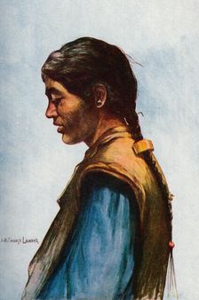 A Typical Tibetan 1913. Artist: Arnold Henry Savage Landor