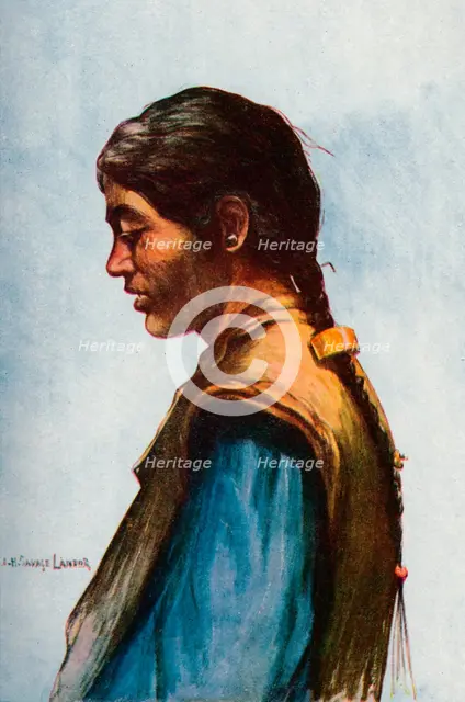 'A Typical Tibetan', 1913. Artist: Arnold Henry Savage Landor.