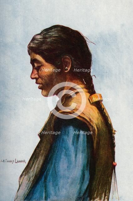 'A Typical Tibetan', 1913. Artist: Arnold Henry Savage Landor.